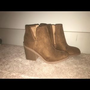 Tan booties